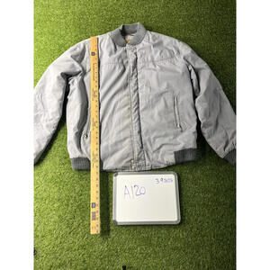 Vintage Varsity Quilted Jacket Size 44 Barn Coat Chore Work Shop Flawed